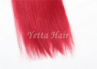 उज्ज्वल लाल असंसाधित यूरेशियन रेमी बाल, 16 इंच मानव बाल बुनाई