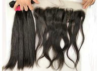 लड़कियों सीधे पेरू मानव बाल बुनाई / प्राकृतिक काले बाल एक्सटेंशन
