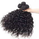 10A ग्रेड 24 इंच वर्जिन मानव बाल एक्सटेंशन प्राकृतिक लहर काले रंग