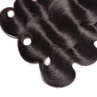 प्राकृतिक रंग 100% वर्जिन ब्राजील के लहराती बाल / 8 इंच - 40 इंच बुनाई बंडलों