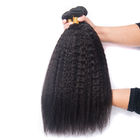 काली महिलाओं के लिए चिकनी 8 इंच पेरू किंकी सीधे बाल बुन