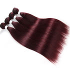 13X4 फीता ललाट 100% ब्राजीलियाई वर्जिन बाल / 99J रंग सिल्की स्ट्रेट मानव बाल बुनाई