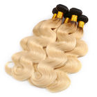 10A ग्रेड 100% पेरू ओम्ब्रे मानव बाल एक्सटेंशन 1 बी / 613 गोरा रंग