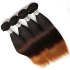 12 &quot;- 30&quot; तीन टोन ओम्ब्रे मानव बाल एक्सटेंशन / ब्राजील के सीधे बाल बंडलों