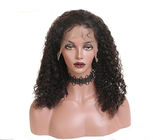 काले लेडी के लिए फीता सामने मानव ब्राजील के बालों की विग में किंकी घुंघराले लंबे