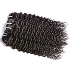 डबल कपड़ा पेरू मानव बाल बुनाई 10 इंच - 30 इंच प्राकृतिक घुंघराले
