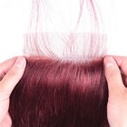 रेशमी सीधे वर्जिन ब्राजील के 100 मानव बाल एक्सटेंशन 99J रंग