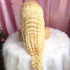 डीप वेव 100% पेरू ओम्ब्रे मानव बाल एक्सटेंशन 613 # गोरा रंग लेडी के लिए