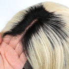 सफेद महिलाओं के लिए 10 इंच 1 बी / गोरा सीधे पूर्ण फीता मानव बाल विग