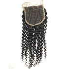 18 इंच पेरू के किंकी घुंघराले बालों को बंद करने वाले प्राकृतिक रंग के साथ
